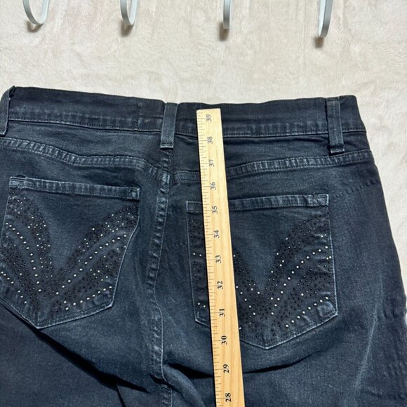 Not Your Daughters Jeans Black Bootcut NYDJ Womens Size 12 - Made in USA - Picture 16 of 16